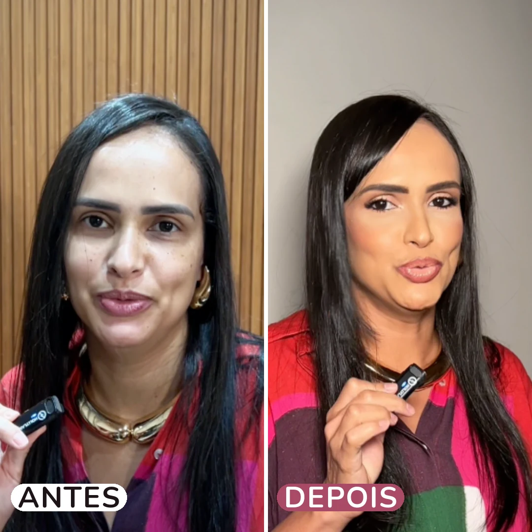 Antes e depois — resultado com o método