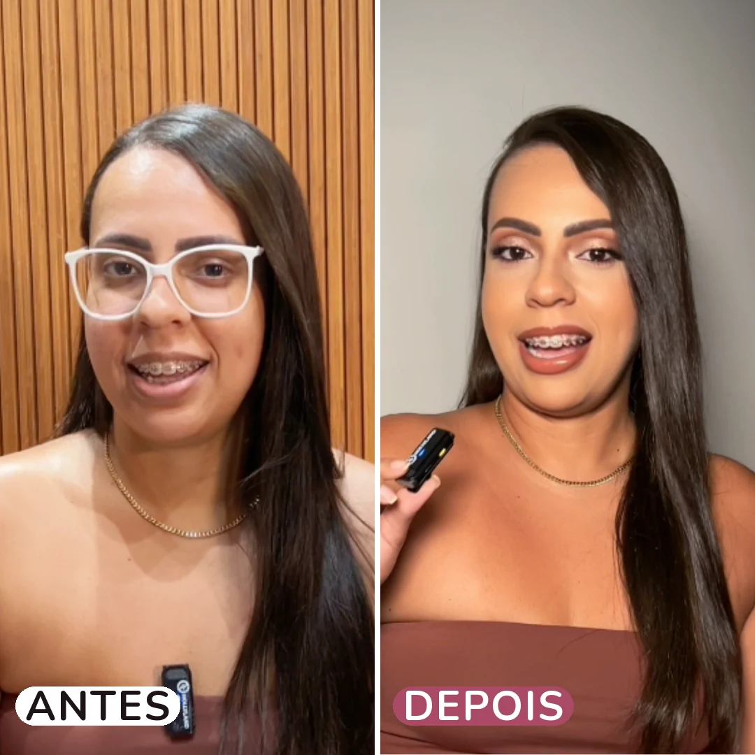 Antes e depois — resultado com o método