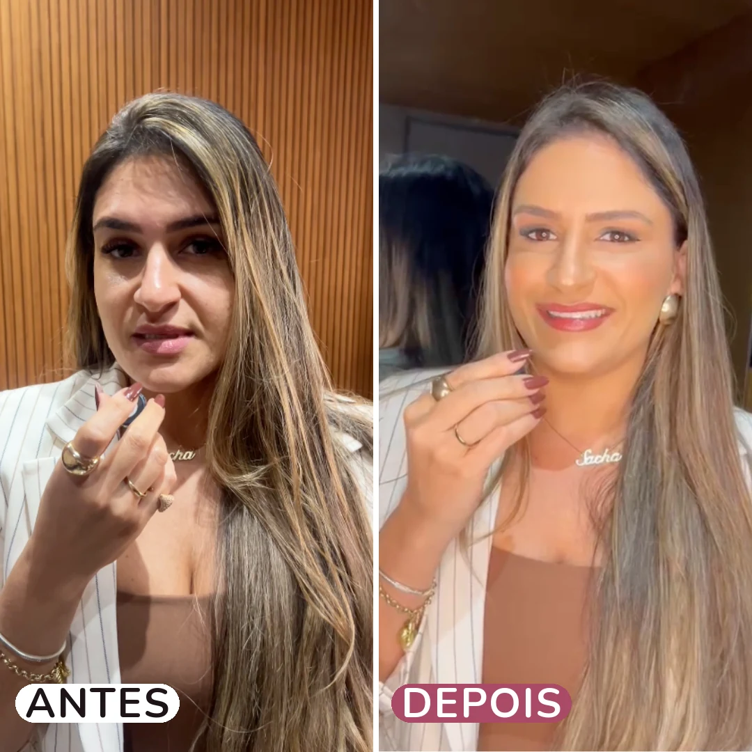 Antes e depois — resultado com o método
